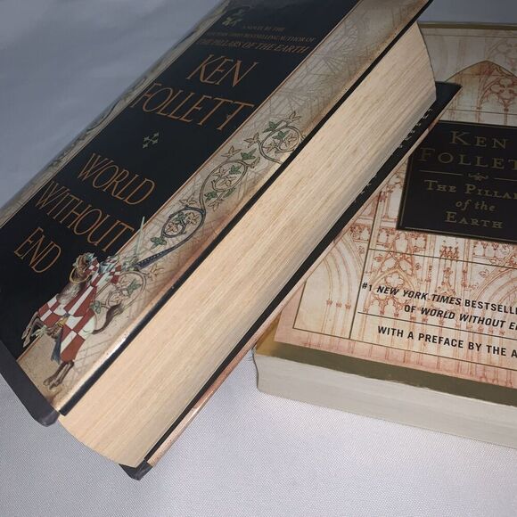 2 Books World Without End, The Pillars Of The  By Ken Follett 2007  1st Edition - Picture 9 of 10